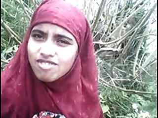 Desi Bangla Muslim Hijab Beauty In Forest